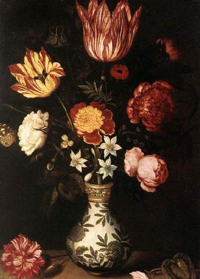 Ambrosius Bosschaert Still Life with Flowers in a Wan-Li vase. oil painting picture